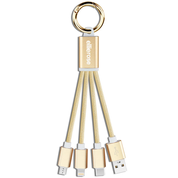 3-in-1 Charging Cable Keychain
