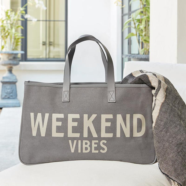 Grey Canvas Tote