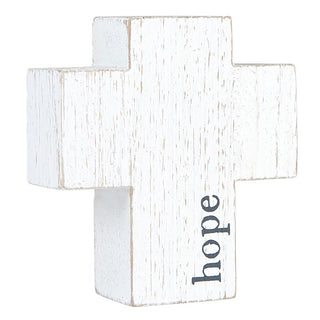 Whitewashed Wood Cross