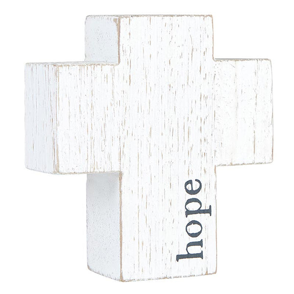 Whitewashed Wood Cross