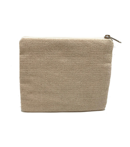 Champagne Beaded Coin Pouch