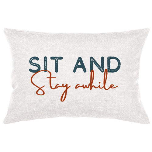 Sit and Stay Awhile Lumbar Pillow