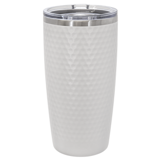 White Golf Tumbler with Dimples