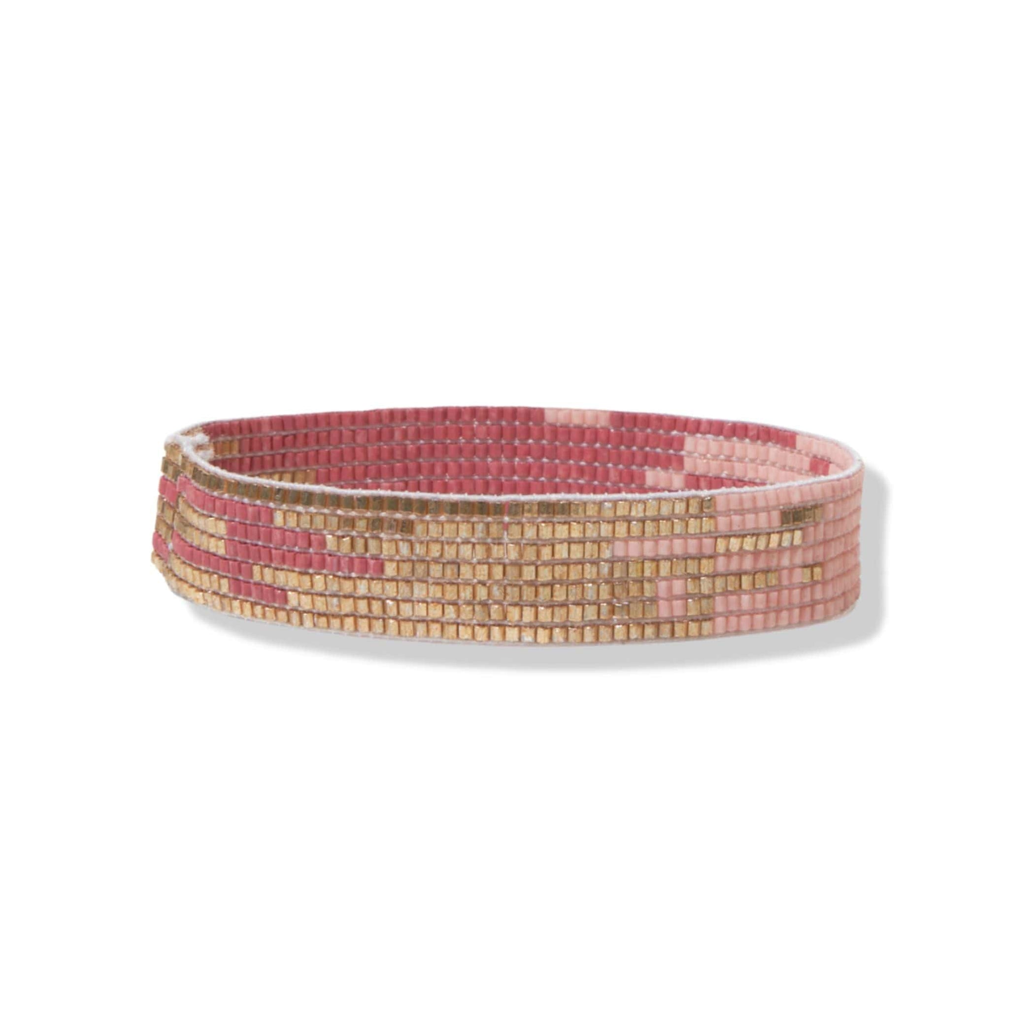 Alex Light Pink Ombre Stretch Bracelet