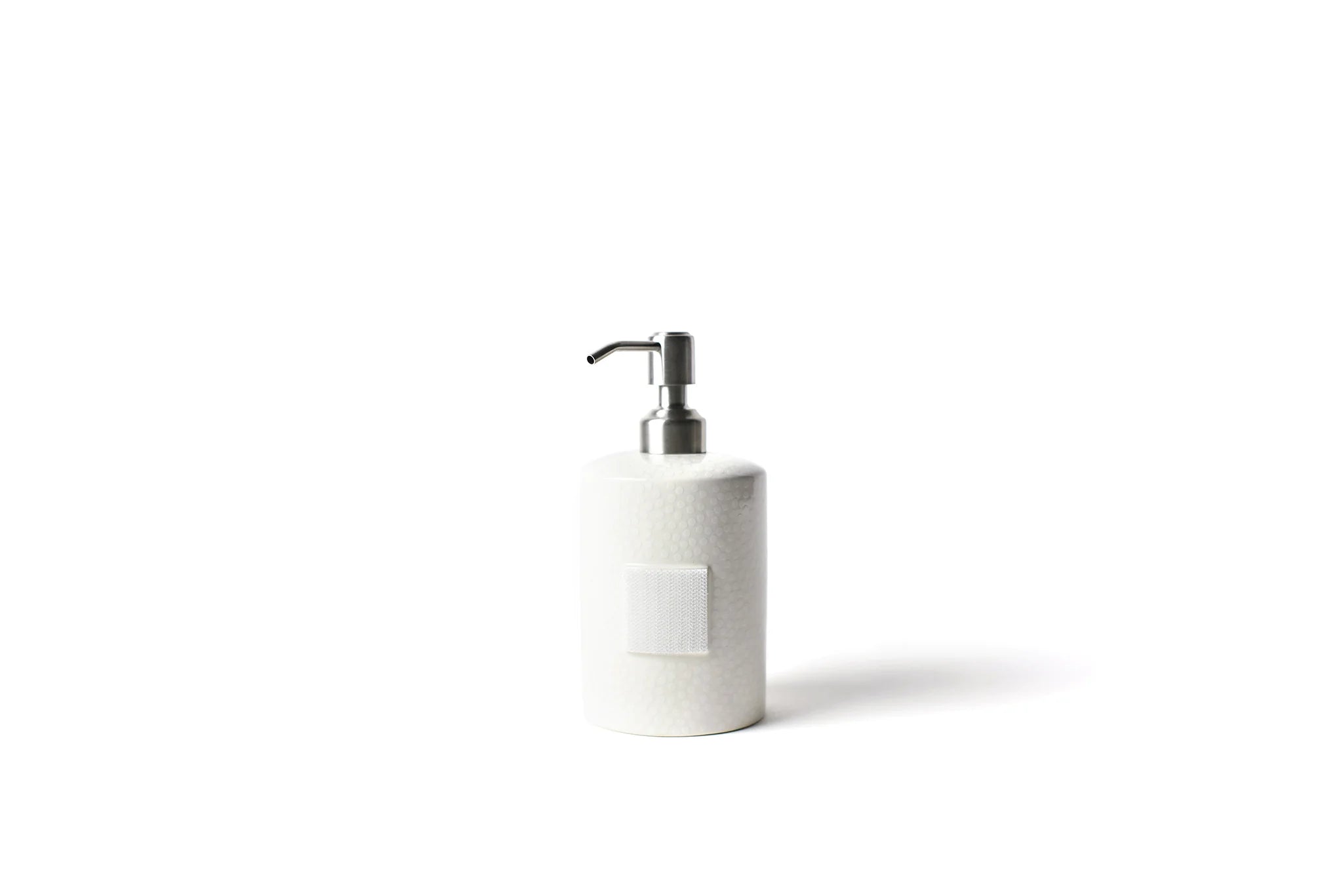 White Small Dot Mini Cylinder Soap Pump