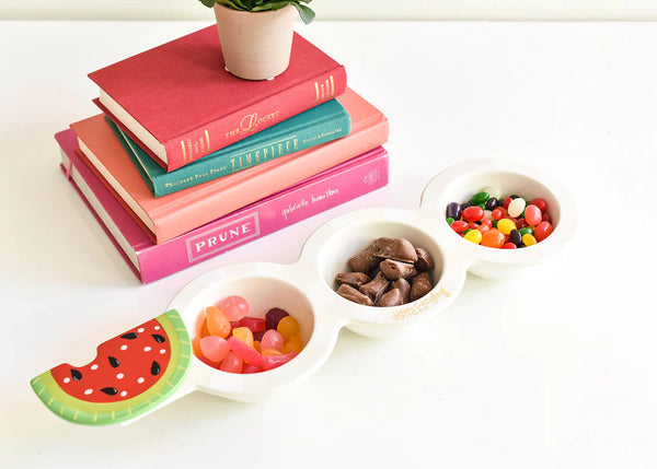 White Stripe Mini Trio Bowl