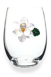 Magnolia Wine Glass - Stemless