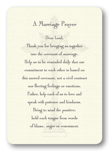 Marriage Prayer Card