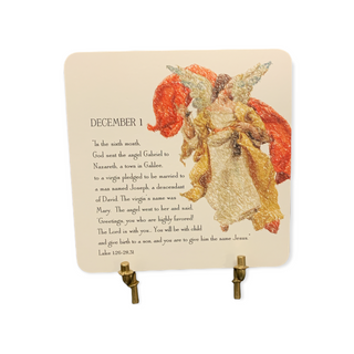 Classical Advent Calendar with Easel