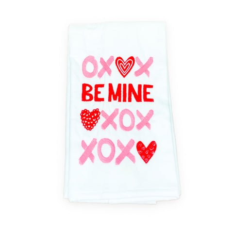 Be Mine Embroidered Valentine Towel
