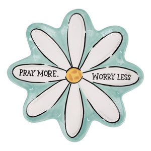 Pray More Worry Less Trinket Tray