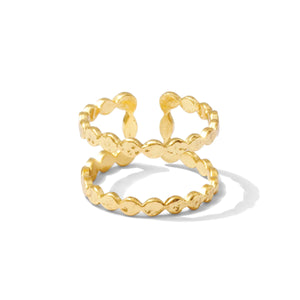 Double Gilded Adjustable Ring