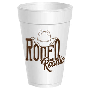 Rodeo Roadie Styrofoam Cups