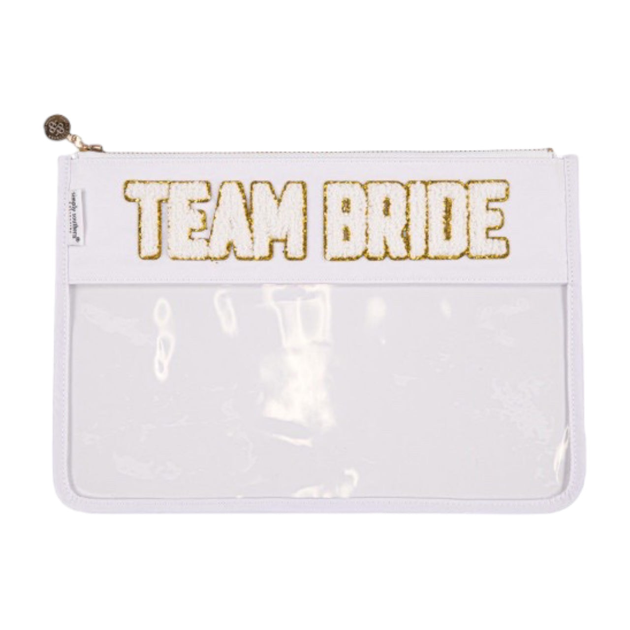 Clear Zip Sparkle Bag