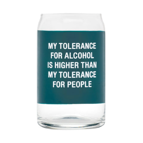 Tolerance Beer Can Glass