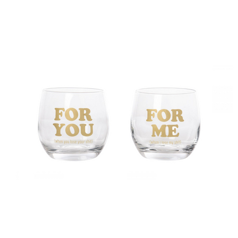 For Me/You Mini Wine Glasses