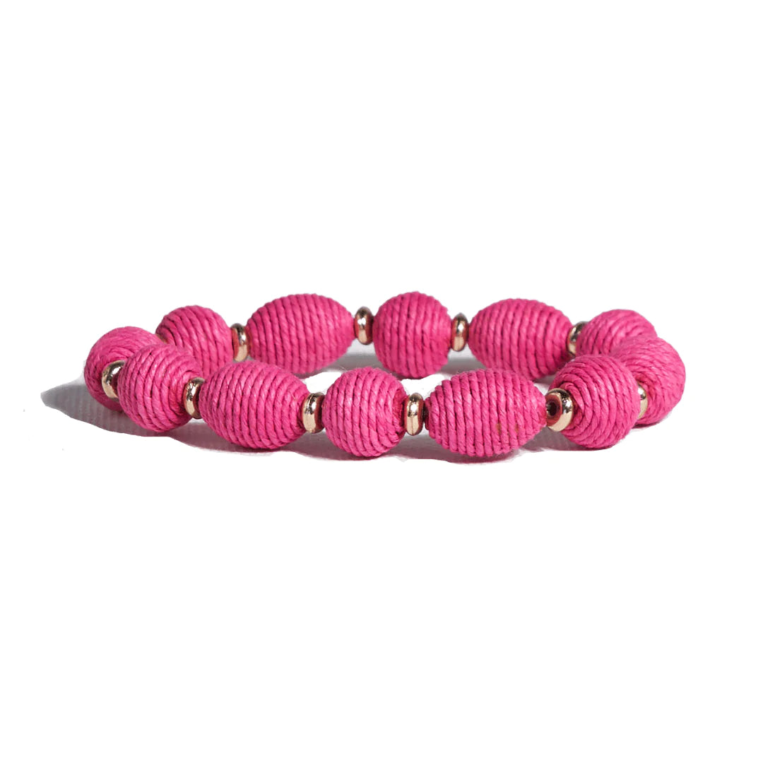 Phoebe Raffia Stretch Bracelet