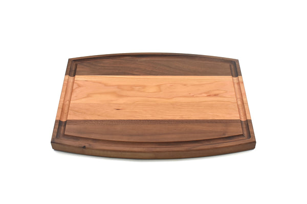 Arched Multi Wood Species Cutting Board