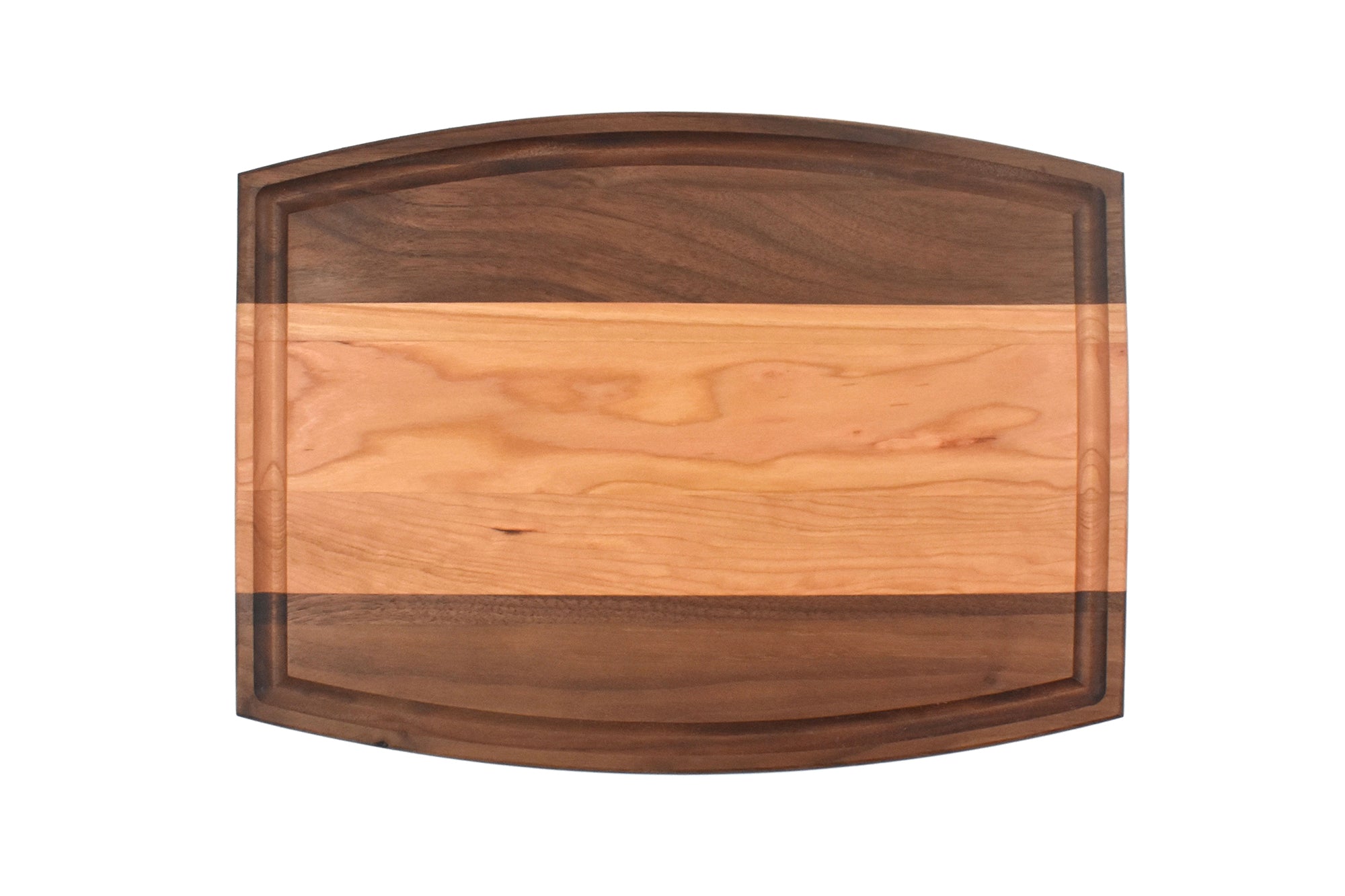 Arched Multi Wood Species Cutting Board