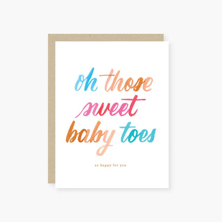 Baby Toes Baby Card