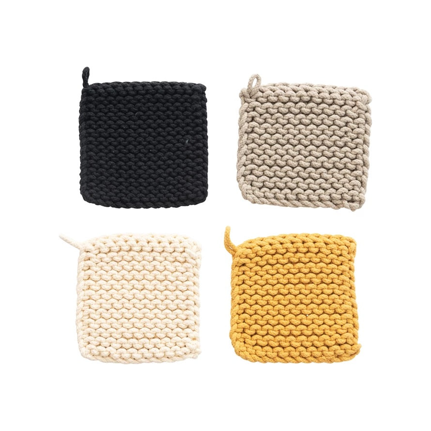 Crocheted Pot Holder - Set of 4