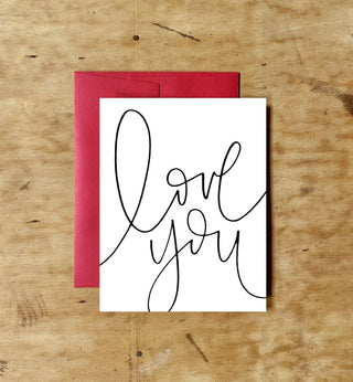 Penned Love You Card