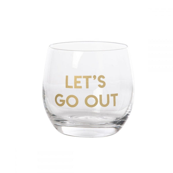 Let's Stay In/Let's Go Out Mini Wine Glasses